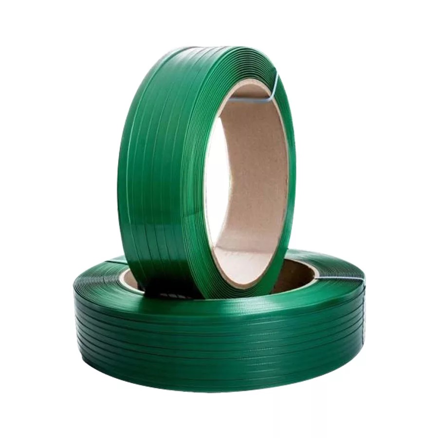 Полипропиленовая стреппинг лента упаковочная 19*1 зеленая 900м